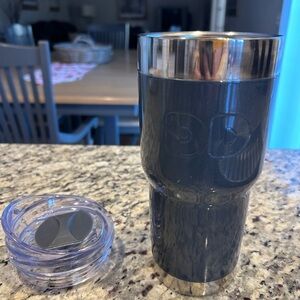 Dunkin Donuts Tumbler 24oz Stainless Steel Gray HTF 2018 DD Insulated Coffee Mug